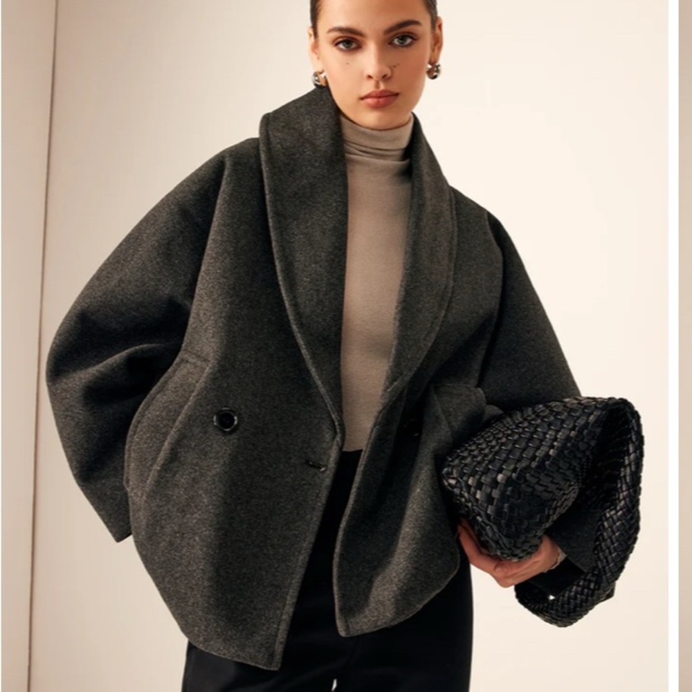 Oversized Dark Grey Commense Coat sz XL